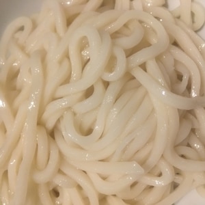 【レンジ使用】ゆでうどんの温め方★